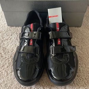 Prada Mens americas cup patent leather
